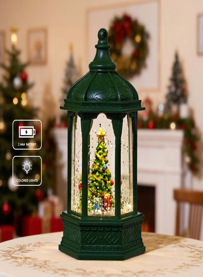 كرة ثلجية لعيد الميلاد من ميري بالس، كرات ثلجية مضيئة لامعة، زينة طاولة على شكل فانوس - شجرة عيد الميلاد - Image 2